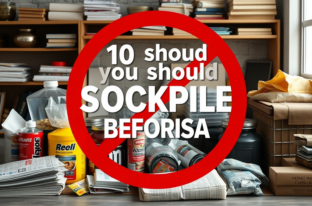 10 things You should Stockpile BEFORE a Crisis