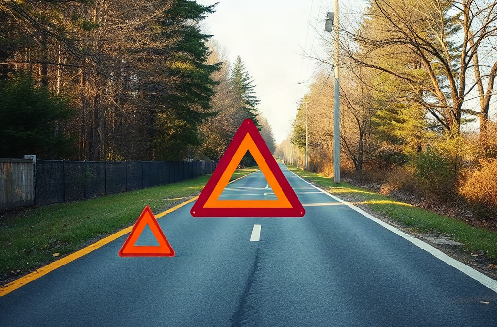 Emergency Triangle Placement Diagram Explained for Roadside Visibility and Safe Stopping