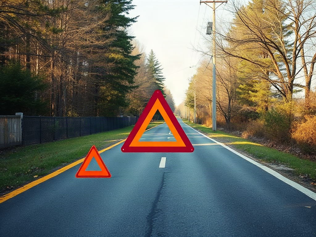 Emergency Triangle Placement Diagram Explained for Roadside Visibility and Safe Stopping