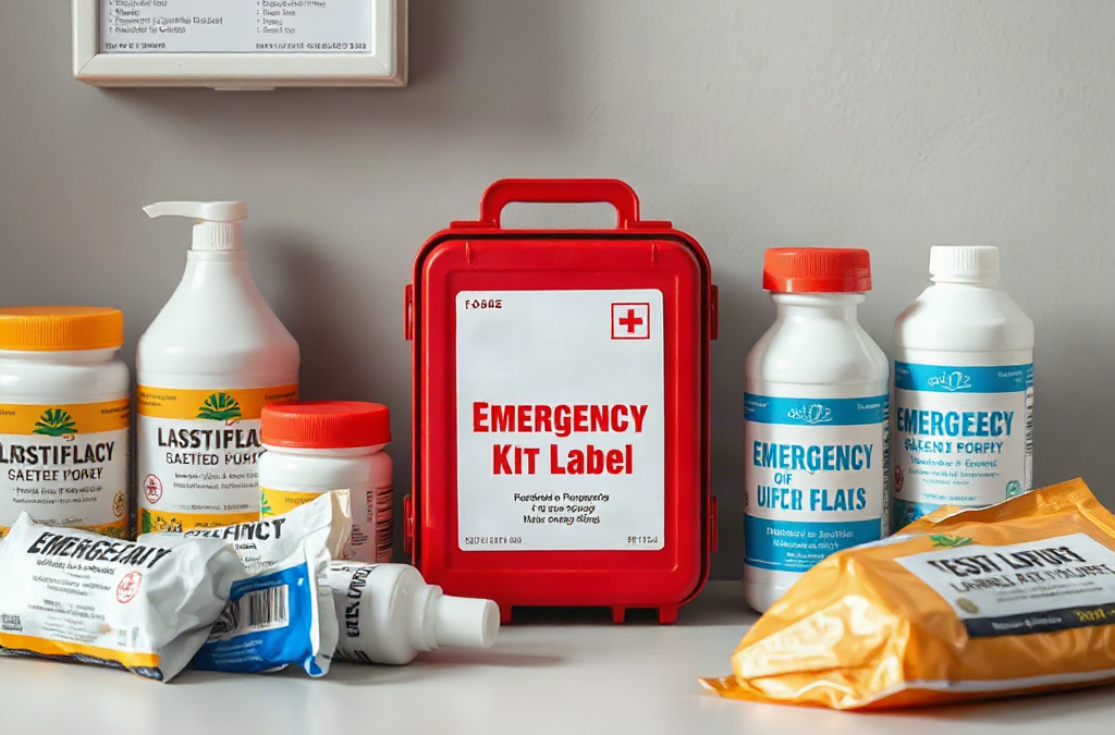 Emergency Kit Labels for Shared Supplies That Stay Clear