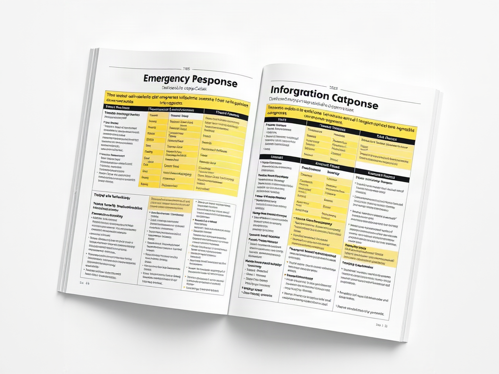 Emergency response guidebook information categories